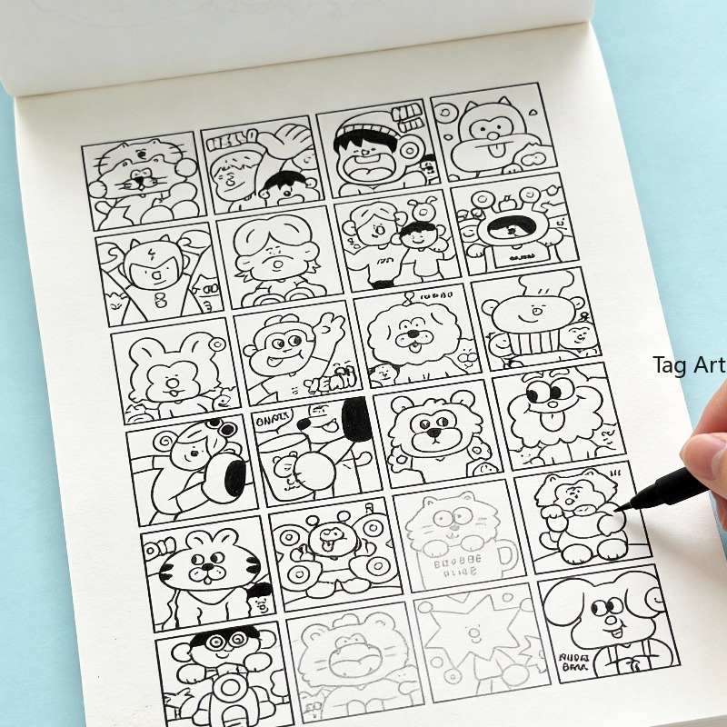 Food And Snacks Coloring Book Bold And Easy - 불안 해소를 위한 손 그림책, 복사선화앨범,