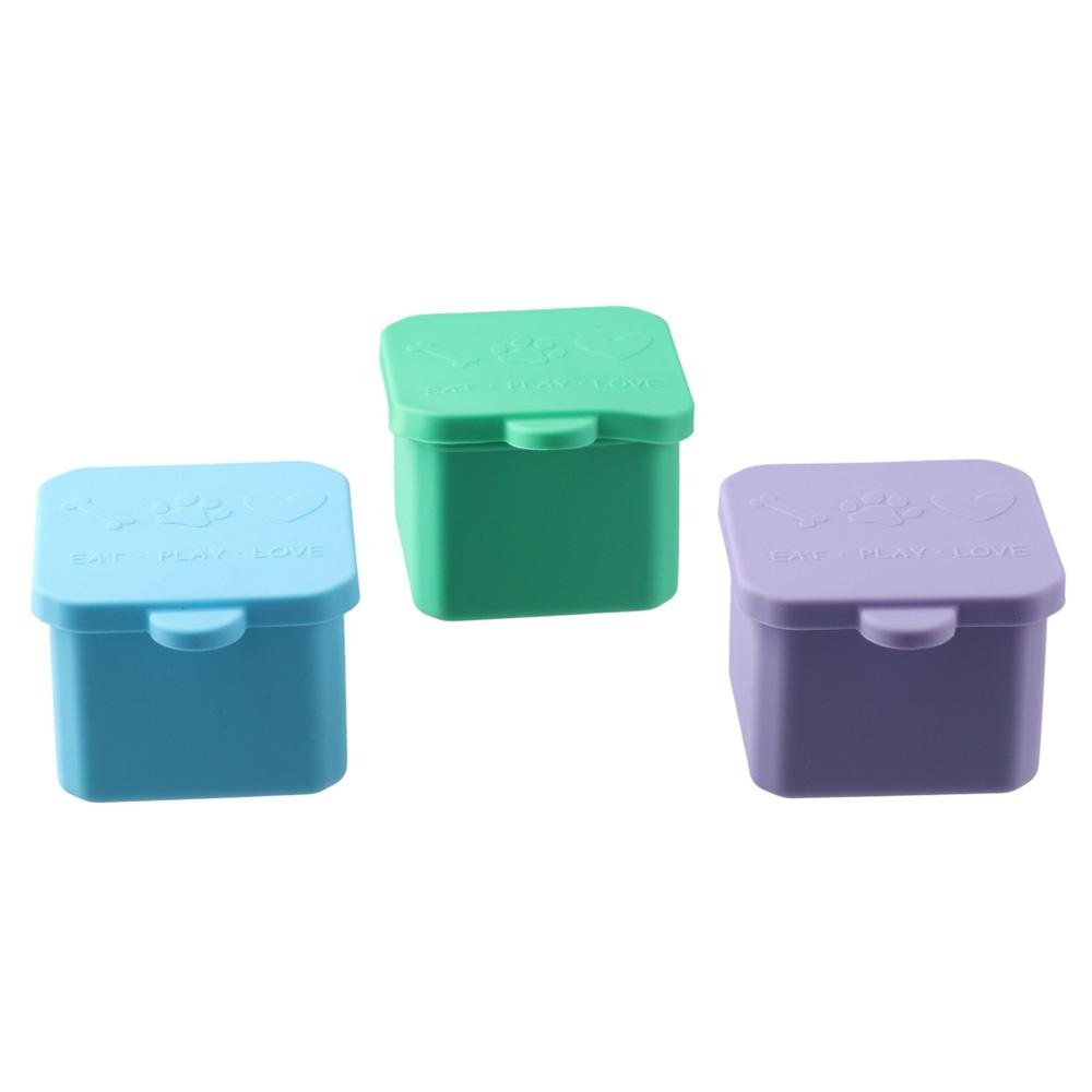 Food Snacks That Are Green - 1/3개 실용적인 실리콘 식품 분배 상자