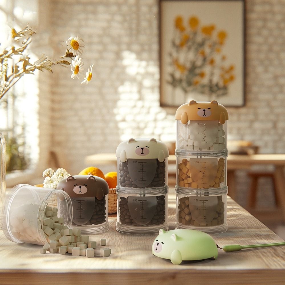 Food Snacks Box - 실용적인 플라스틱 다층 고양이 사료 상자