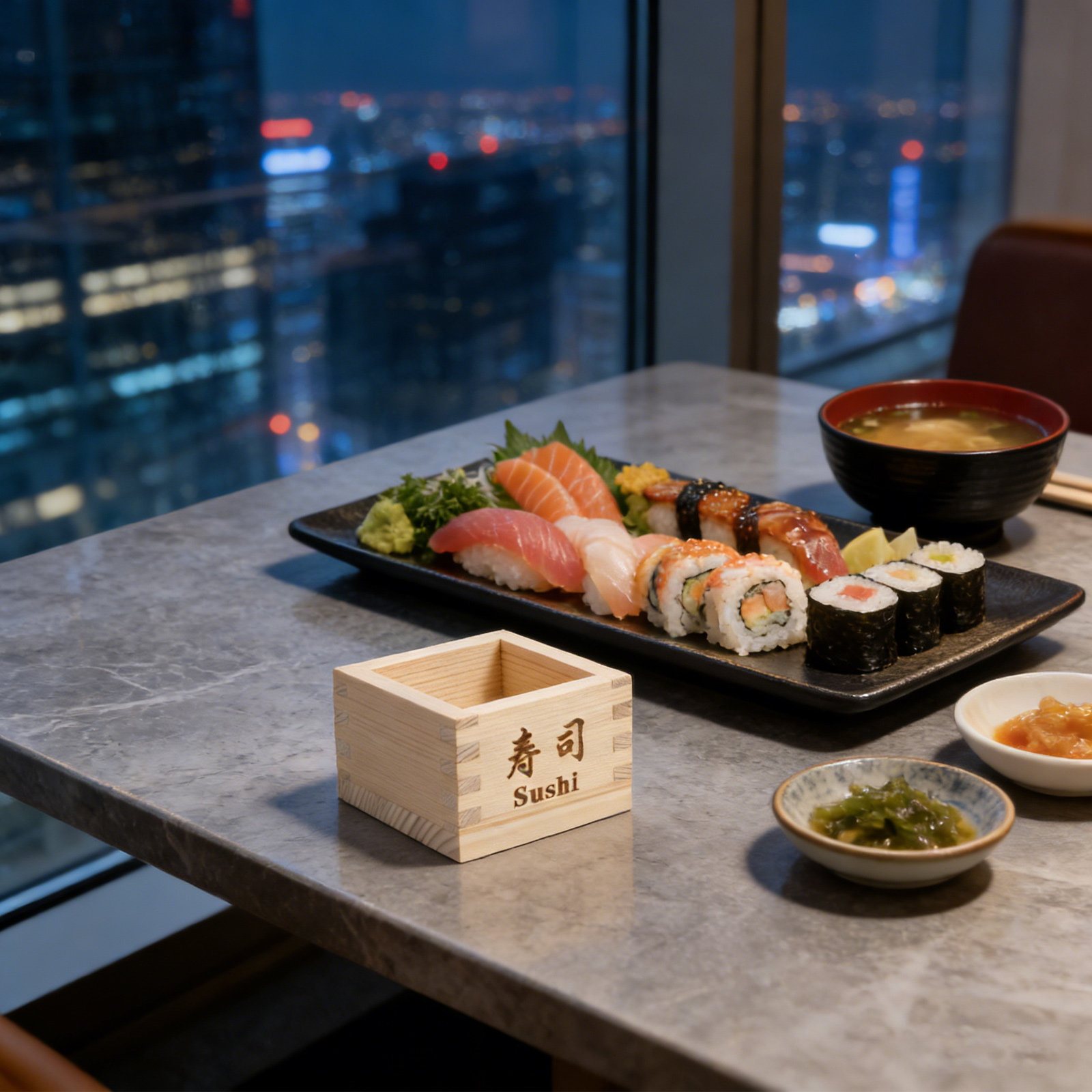 Food Snacks Box - 일본 마스 사케 컵 나무 사케