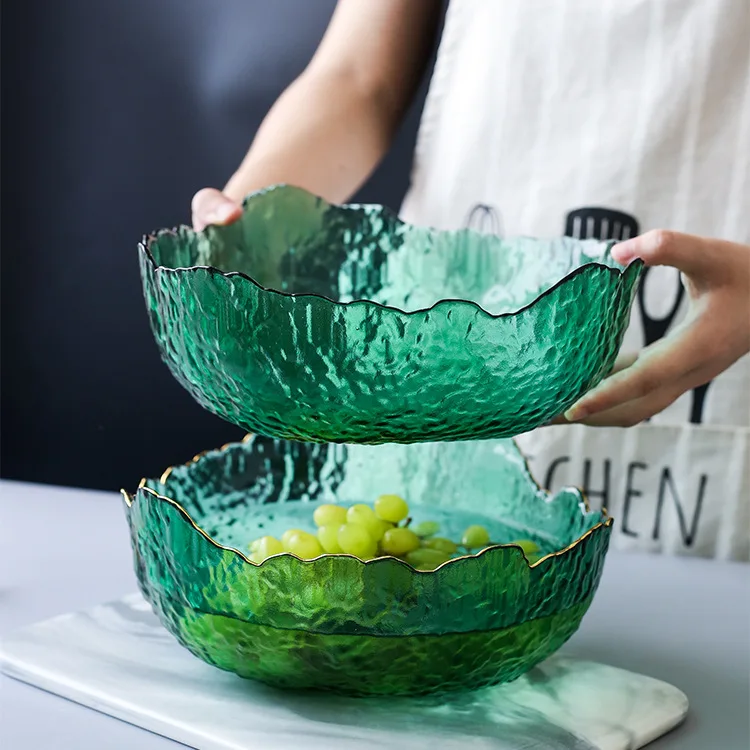 Food Snacks That Are Green - 새로운 일본 스타일 녹색 유리 그릇,
