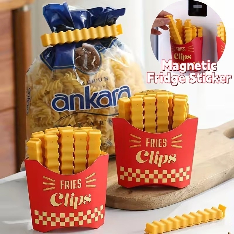 12개/세트 식품 방습 밀봉 클립, 자석 냉장고 스티커 - Food Snacks Gifts 리뷰 및 가격