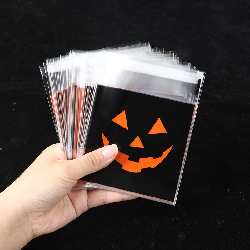 50/100개 할로윈 블랙 오렌지 악마 호박 캔디 백  - Food Snacks Gifts 리뷰 및 가격