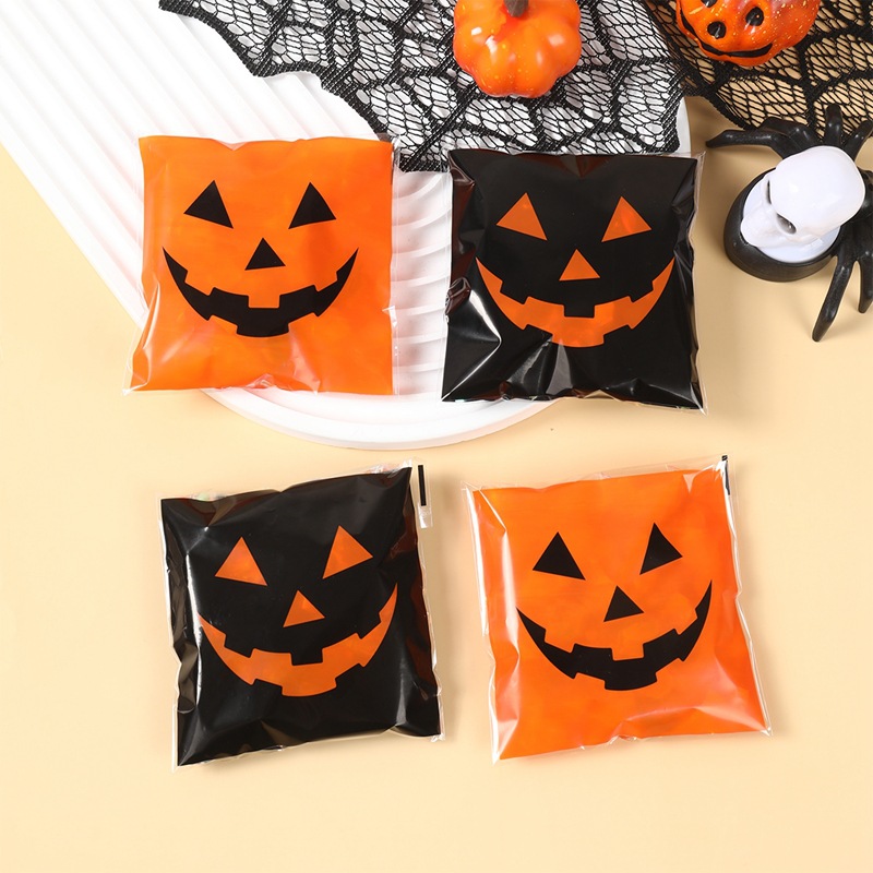 50/100개 할로윈 블랙 오렌지 악마 호박 캔디 백  - Food Snacks Gifts 리뷰 및 가격
