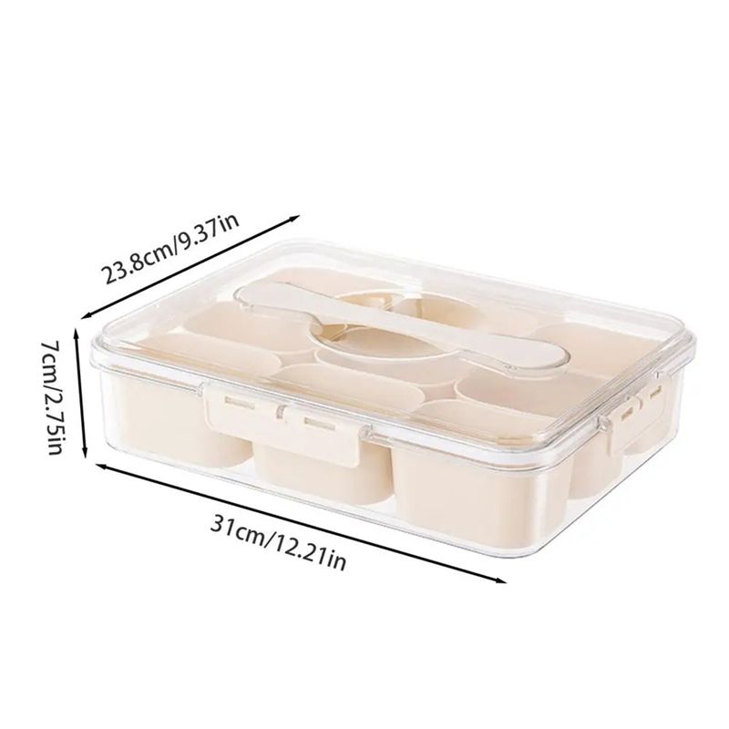 9칸 분리형 서빙 트레이(뚜껑 포함) 휴대용 스낵 박스 - Food Snacks Box 리뷰 및 가격
