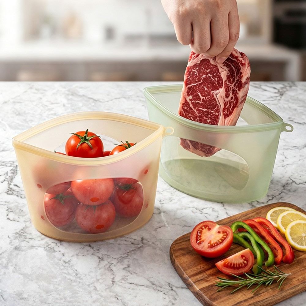 실리콘 식품 보존 백 방습 재사용 가능 식품 포장 백  - Food Z 리뷰 및 가격