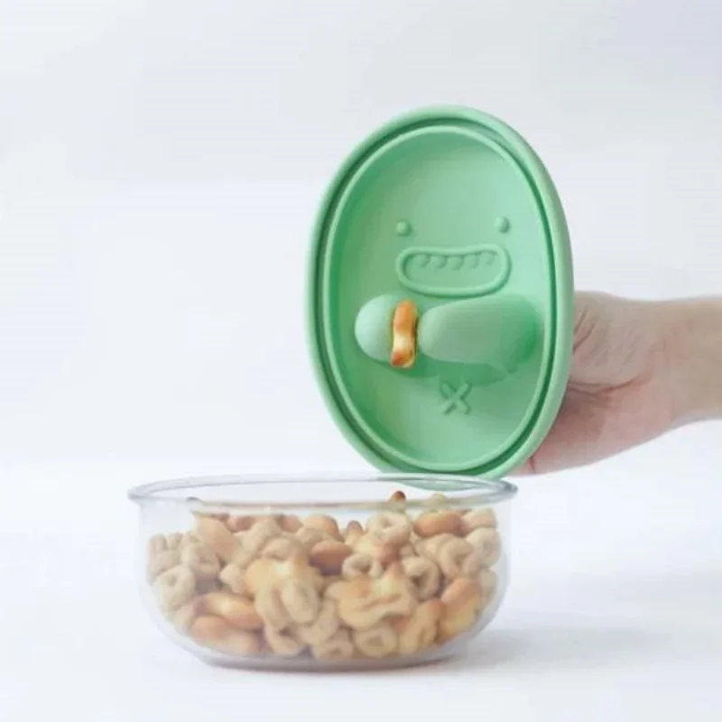 핸즈프리 스낵 박스, 부스러기 없는 스낵 보관함, 만화 - Food Snacks Box 리뷰 및 가격