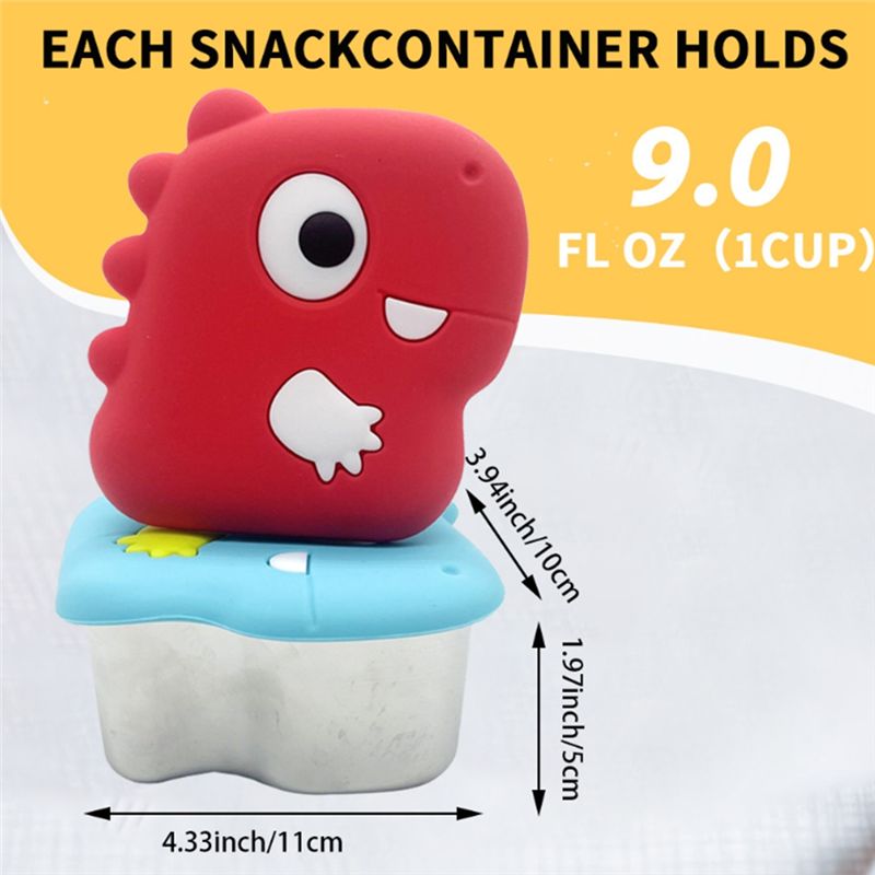 AA94-304 스테인리스 스틸 공룡 모양 스낵 박스, - Food Snacks Box 리뷰 및 가격