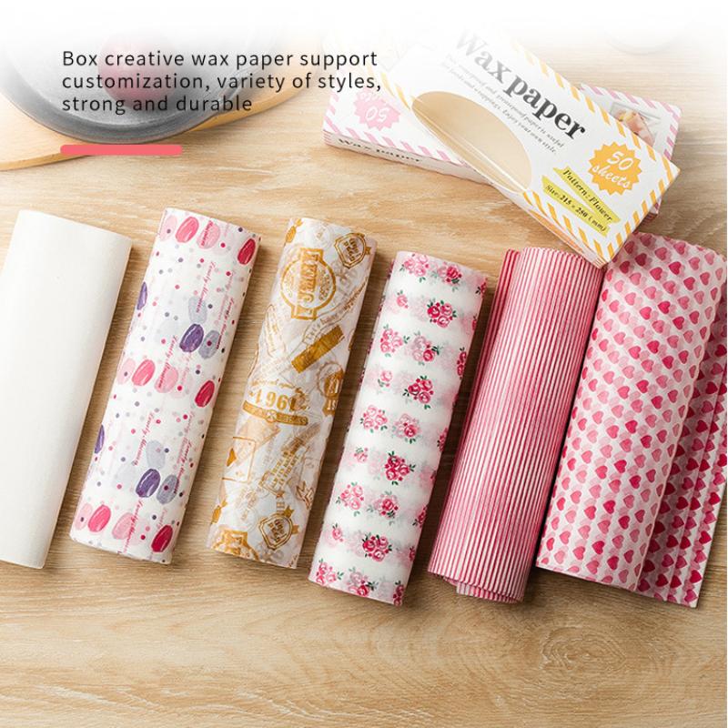 50Pcs 다채로운 무늬의 기름방지 종이 음식 바구니  - Food Snacks Basket 리뷰 및 가격