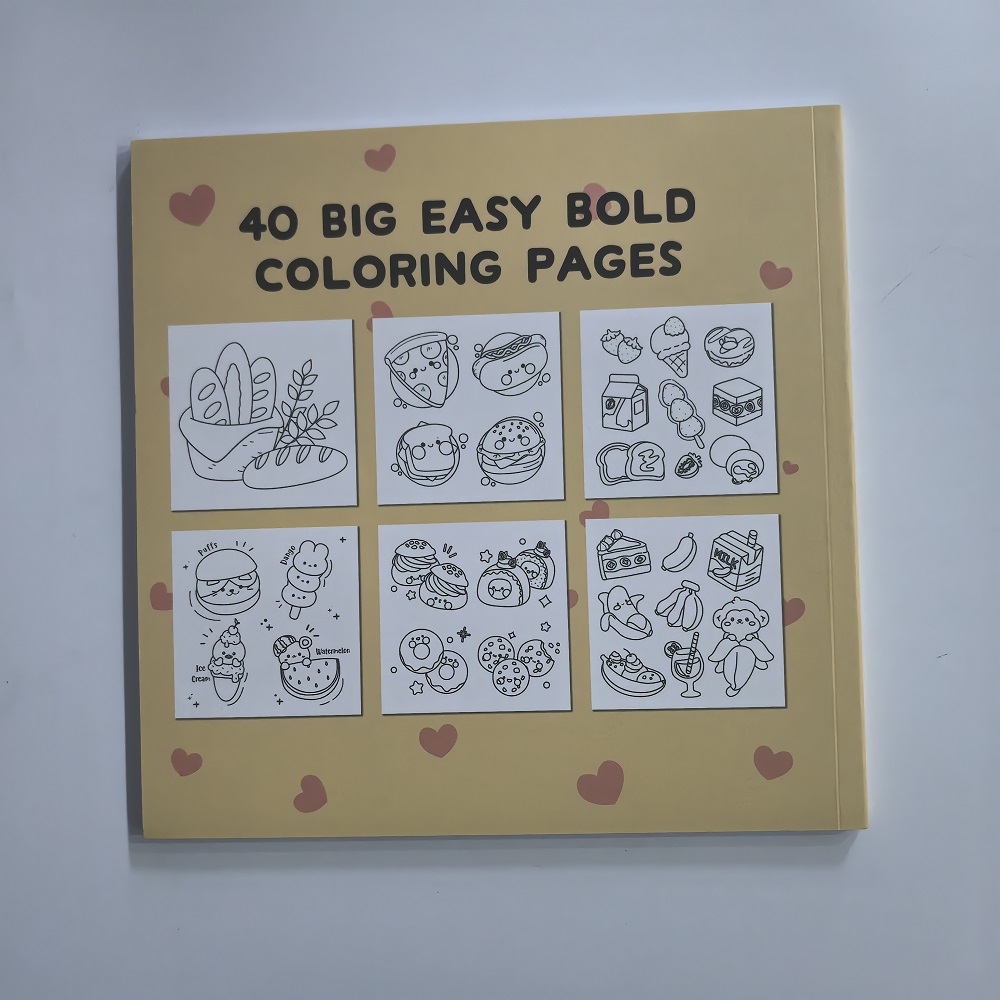 음식, 음료 및 과자 성인을 위한 이지볼드 색칠책 귀여 - Food And Snacks Coloring Book Bold And Easy 리뷰 및 가격