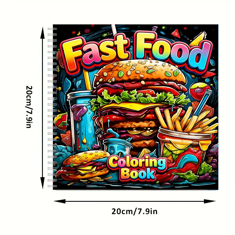 성인을 위한 패스트푸드 색칠책, 귀여운 그림 페이지,  - Food And Snacks Coloring Book Bold And Easy 리뷰 및 가격