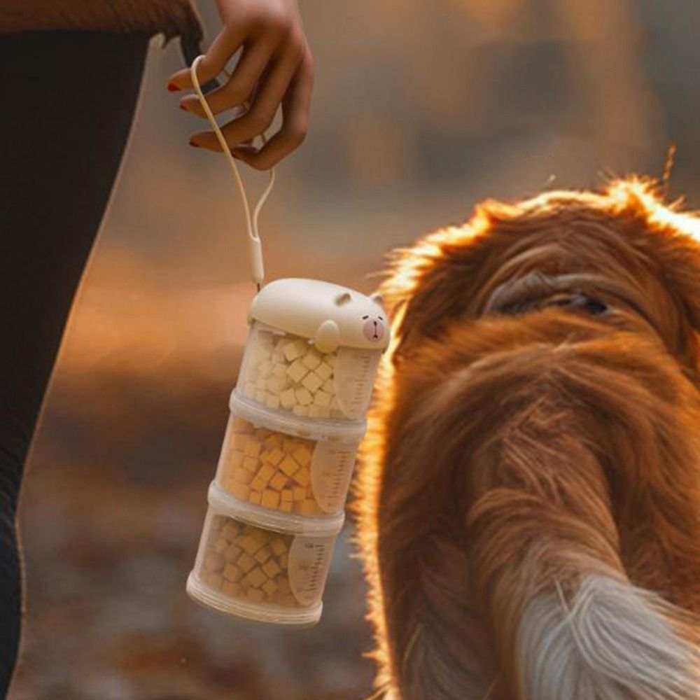 실용적인 플라스틱 다층 고양이 사료통 밀폐형 귀여운 강 - Food Snacks Box 리뷰 및 가격